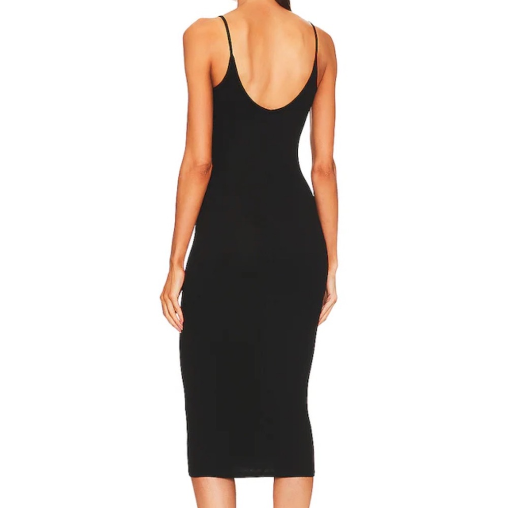 Silk Knit Essential Dress in Black Enza Costa from Revolve